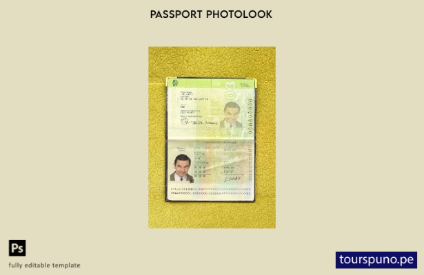 Plantilla de apariencia de fotografía de pasaporte de Costa de Marfil lista para